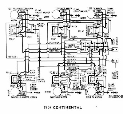 Lincoln Continental 1957 Windows Wiring Diagram | All about Wiring Diagrams