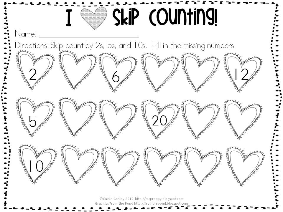 I {heart} Skip Counting! - Classroom Freebies