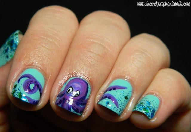 octopus nail art