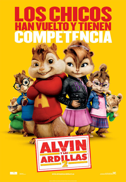 Alvin y las ardillas 2 ( HD 720P y español Latino 2009) poster box cover