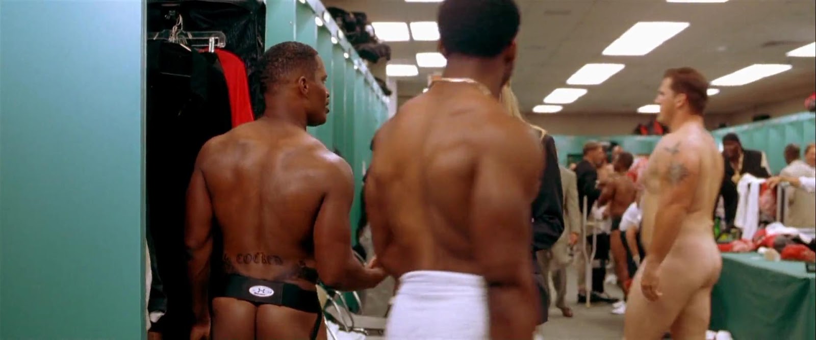 John C. Clark and Jamie Foxx going frontal/rear in Any Given Sunday (1999) 