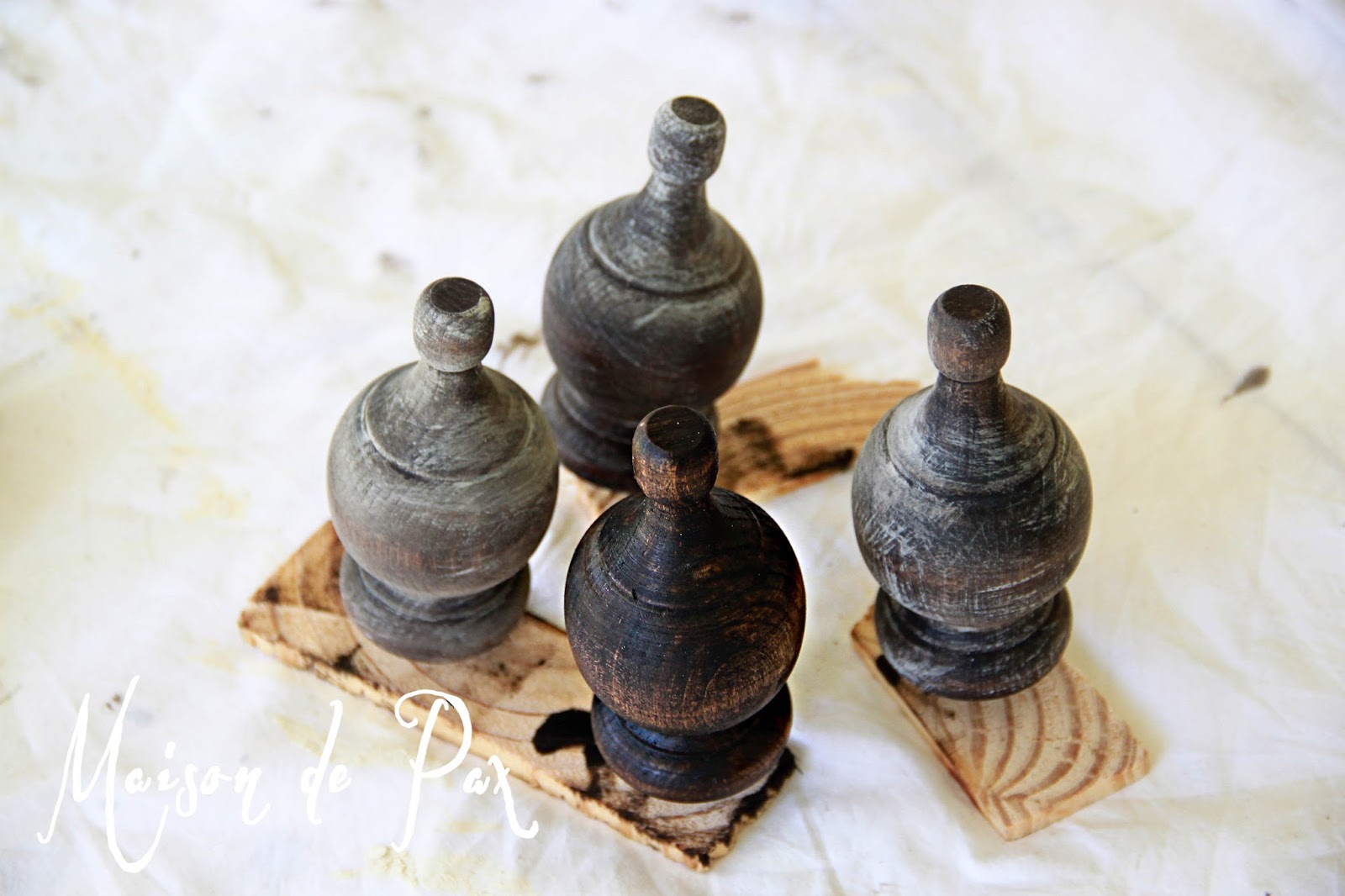 Whitewashed Curtain Rod Tutorial Maison De Pax