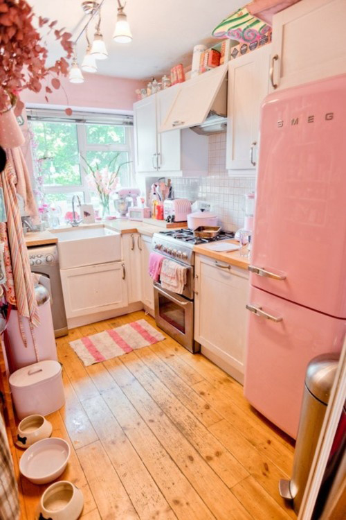 Mod Vintage Life Pink Kitchens