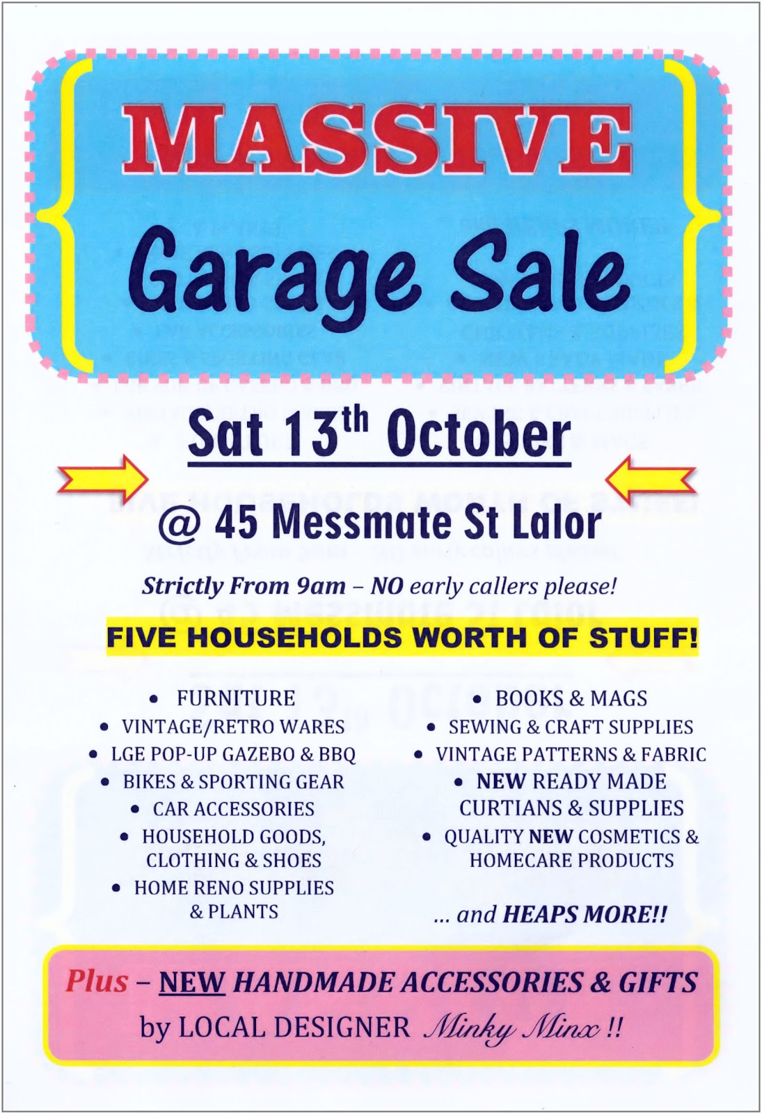 garage sale flyer template publisher