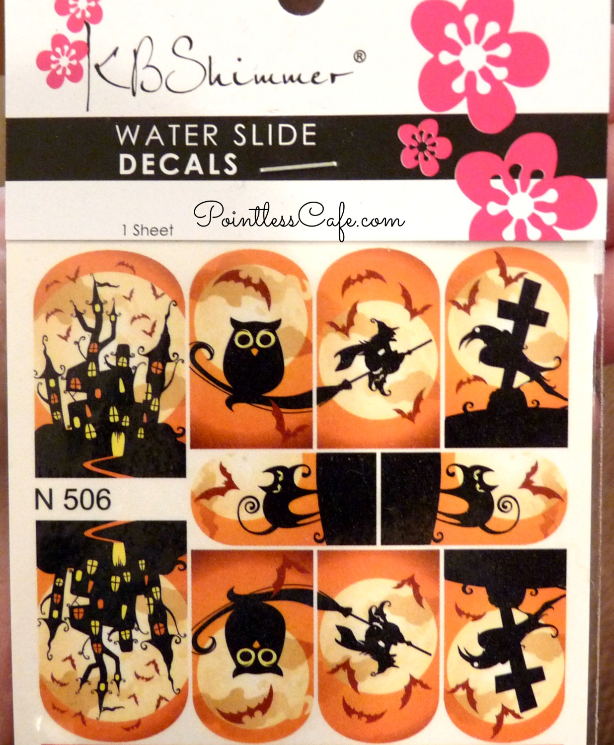 KBShimmer Halloween Water Slide Decals Pointless Cafe