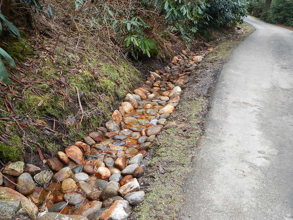 How to Build A Rock Drainage Ditch