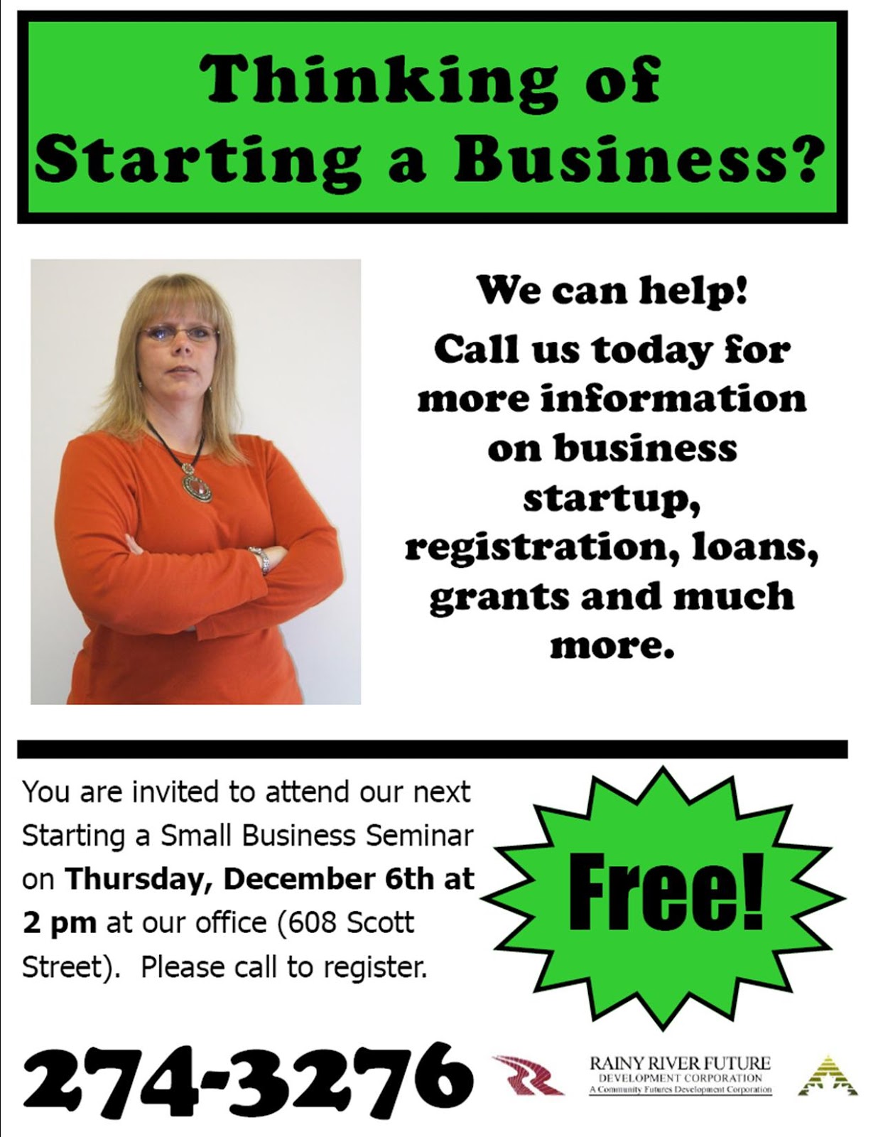 Rainy River Future Development Corporation: November 2012