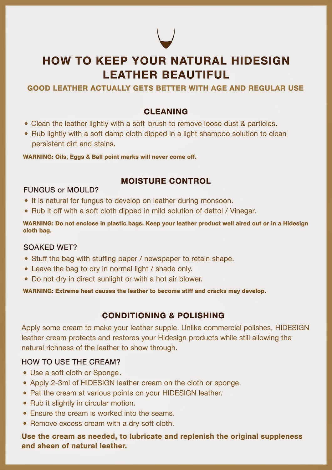 hidesign leather cream