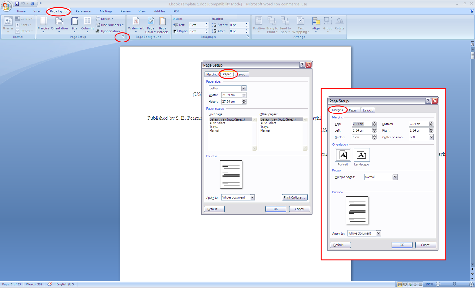 How to create an eBook using Microsoft Word S. E. Fearon