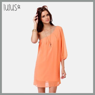 Lulus C'Mon Get Happy One Shoulder Dress