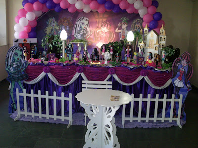 MONSTER HIGH Monster High - mesa com a decoração de festa de aniversário