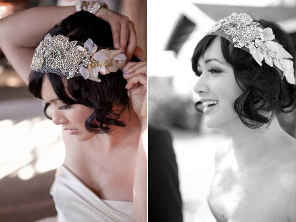 peinados de novia cabello corto