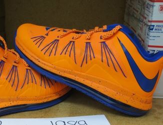 orange lebron 10 low