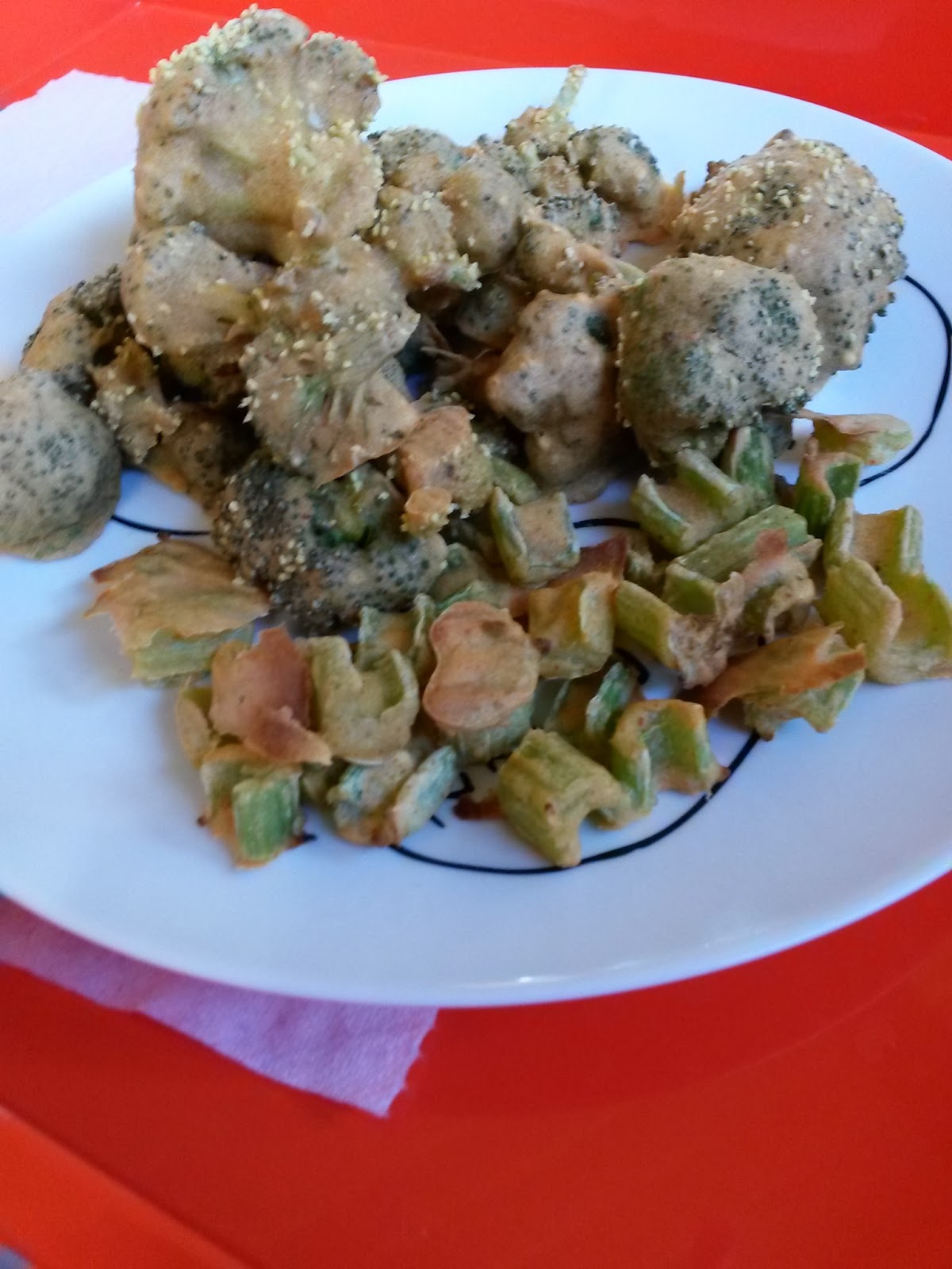 The Healthy Vegans Pho Fried Broccoli, no oil, no fat, but that deep