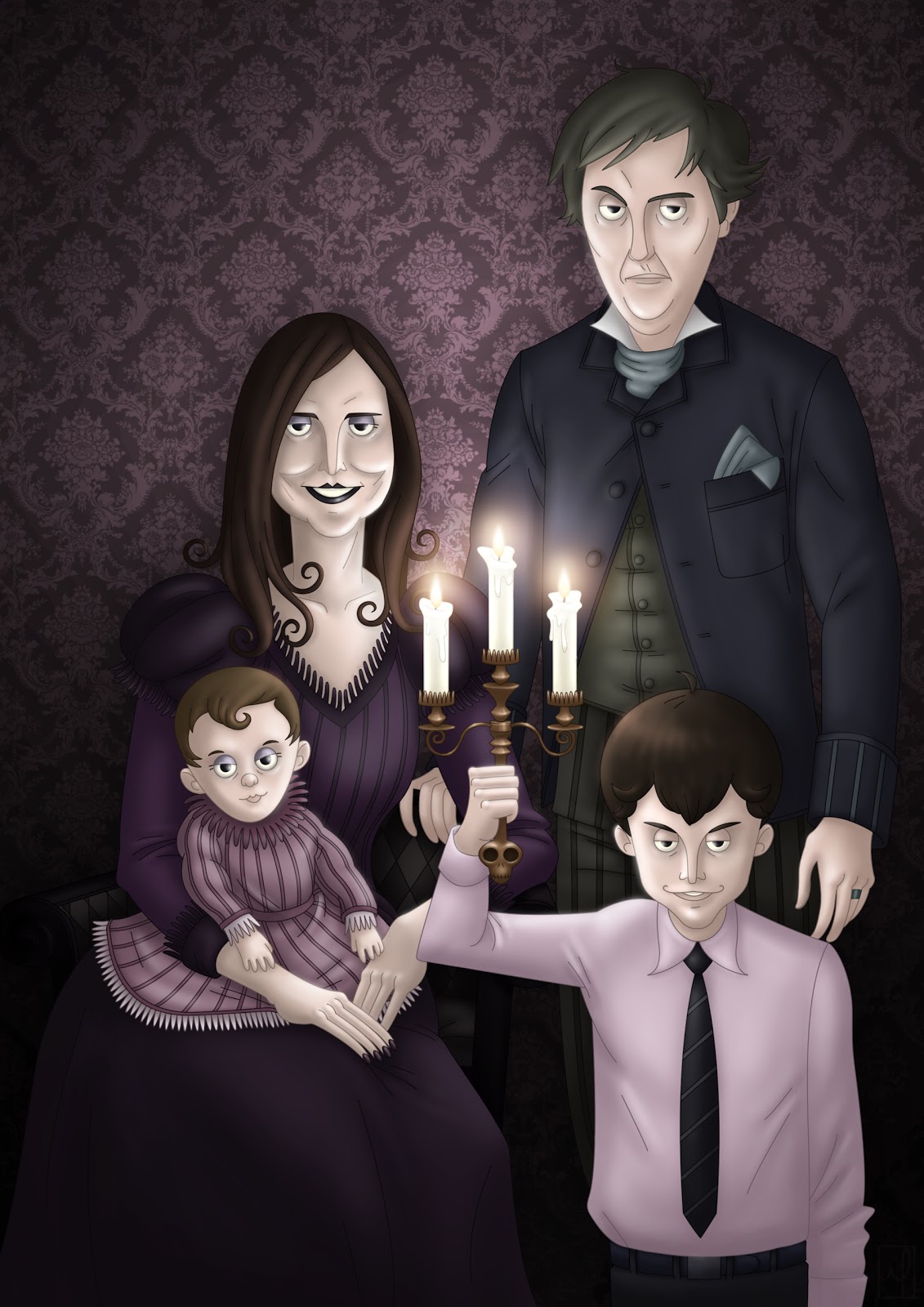 the art of m s corley pope family portrait