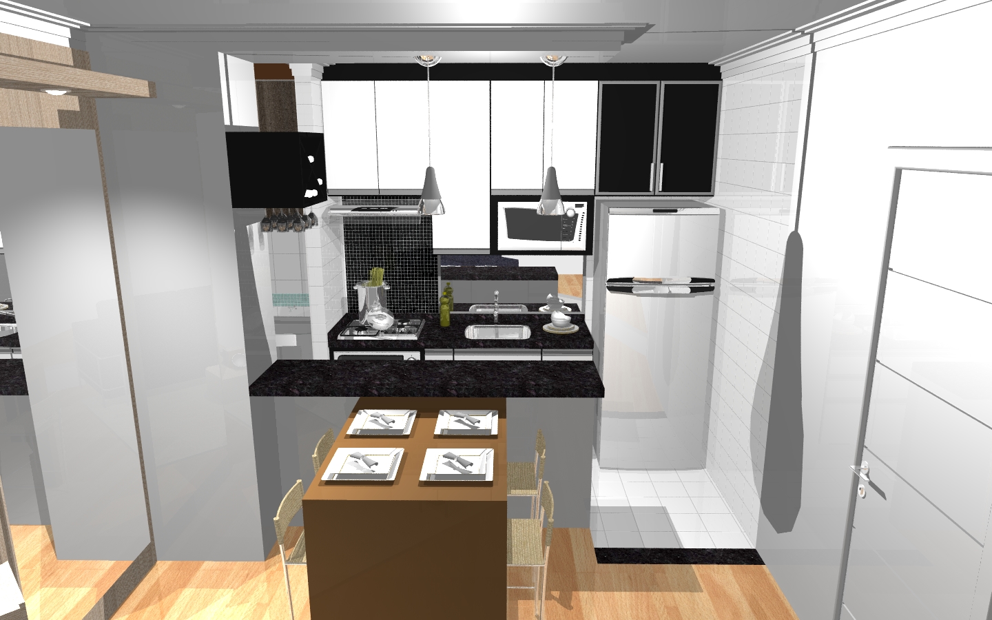 #A26F29 Chega de blá blá blá aqui vai: 1440x900 px Balcão De Cozinha Americana Onde Comprar #2445 imagens