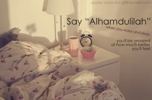Say Alhamdulillah.