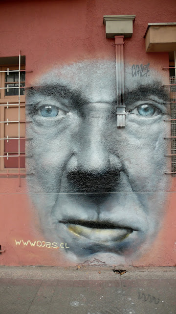 graffiti street art in bellavista, santiago de chile