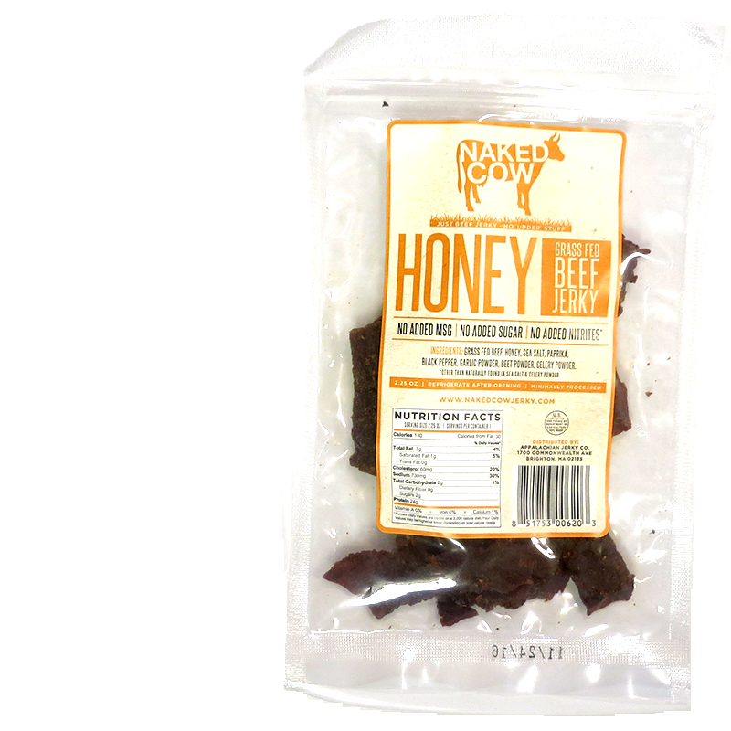 Naked Cow Beef Jerky - Fire 100% Grass-fed Beef Jerky