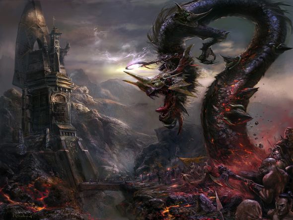 Kuang Hong illustrations fantasy dark grim Xuan Yuan (chinese game) Kuang Hong illustrations fantasy dark grim Xuan Yuan (chinese game)