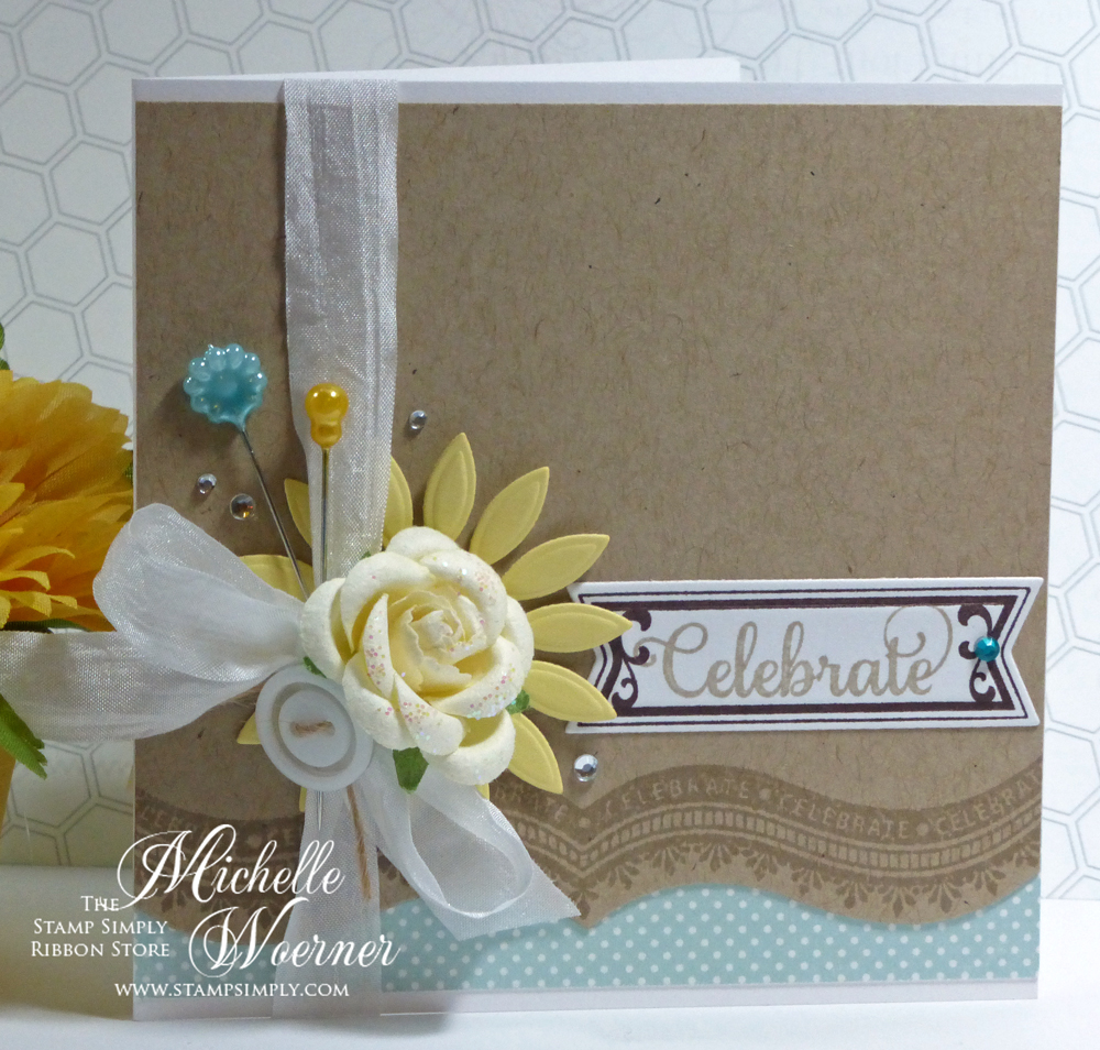 Stop and Stamp the roses Celebrate bracket borders card