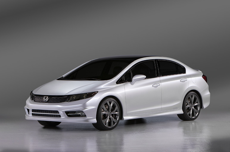  in the world Civic Concept 4 door sedan deliver the official photo