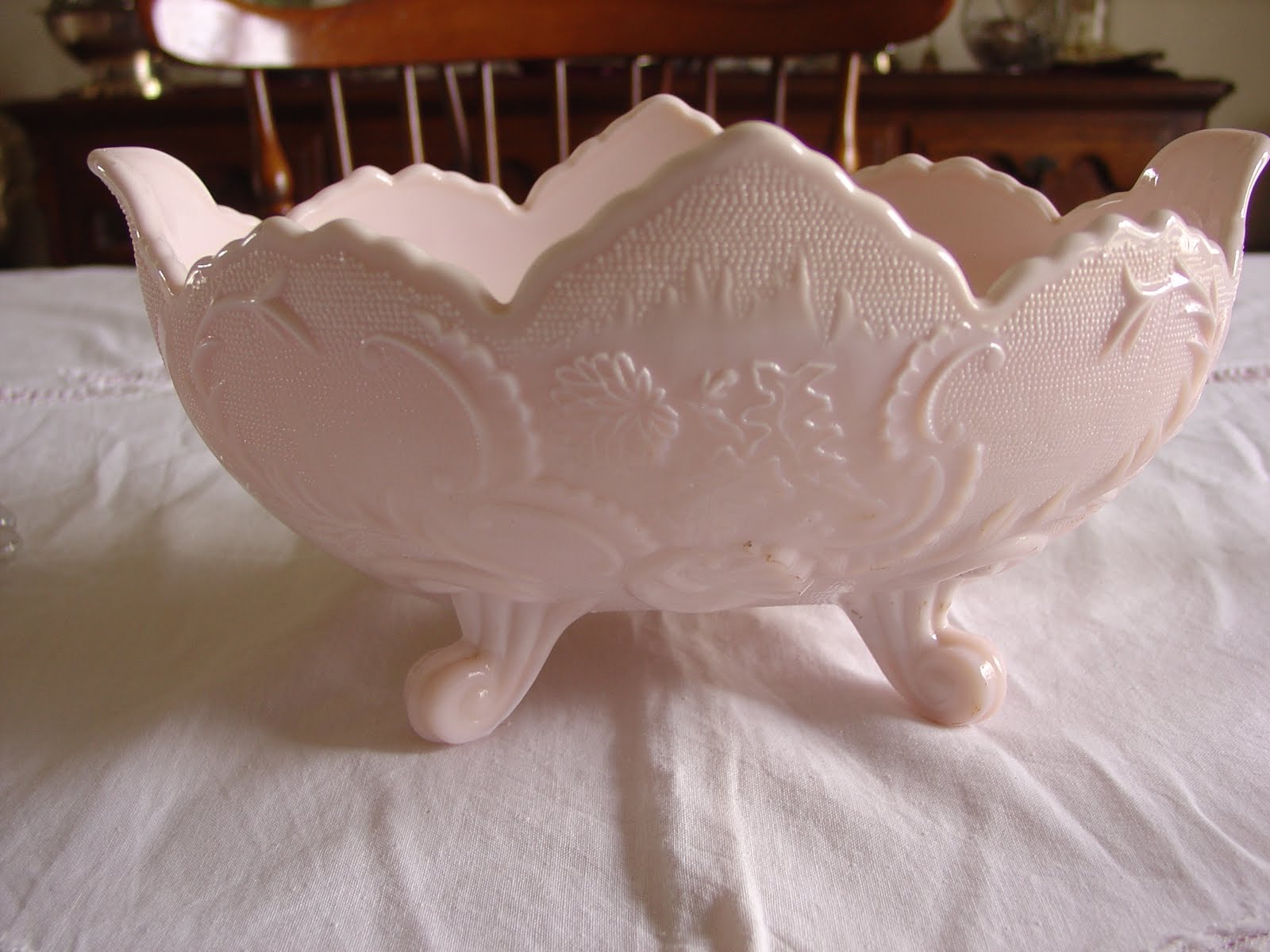 Pink Milk Glass