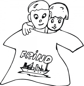 Free Coloring Pages: Friendship Day Coloring Pages