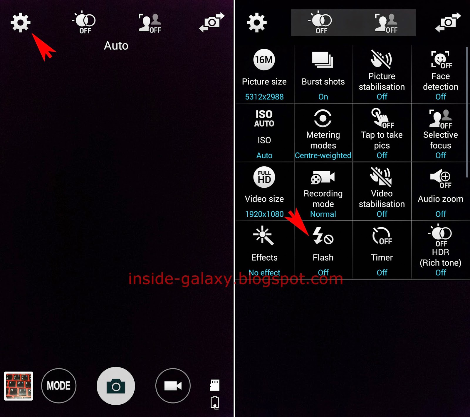 how to change app settings on samsung galaxy s5