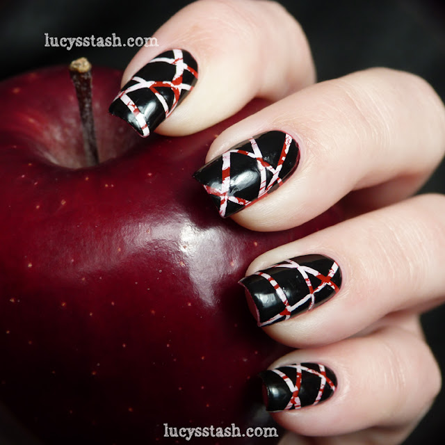 Lucy's Stash - Marbled tape nail art with tutorial Lucy's Stash - Marbled tape nail art with tutorial