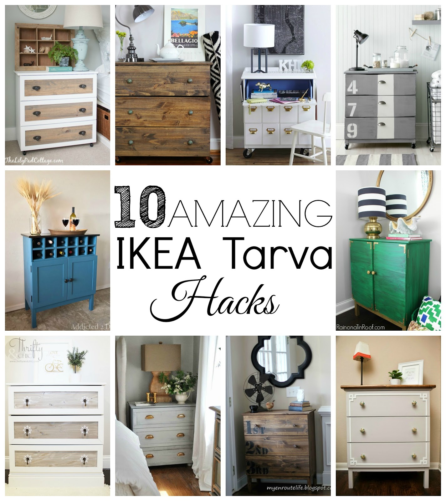 10 Amazing IKEA Tarva Hacks Little House of Four Creating a