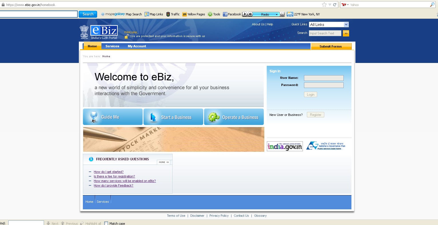 India’s first governmenttobusiness portal launched Techno