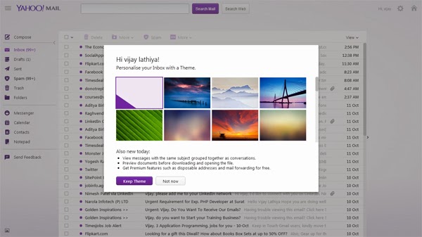 Yahoo Mail Gets Cross-Platform Themes, 1TB of Storage, 'Mail Plus