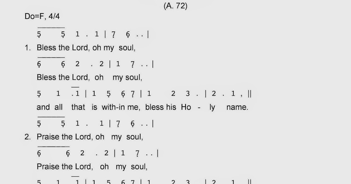 MAZMUR TANGGAPAN DAN LAGULAGU MISA BLESS THE LORD