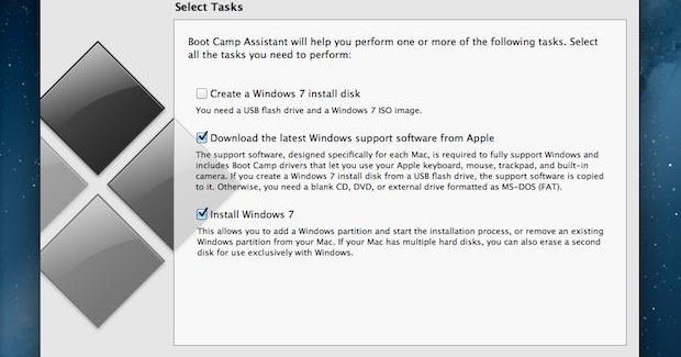 download the latest windows 7 support software from apple