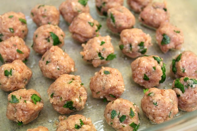 Crock Pot Italian Wedding Soup with Turkey Meatballs from dontmissdairy.com