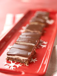 Three-Layer No-Bake Bar Cookies