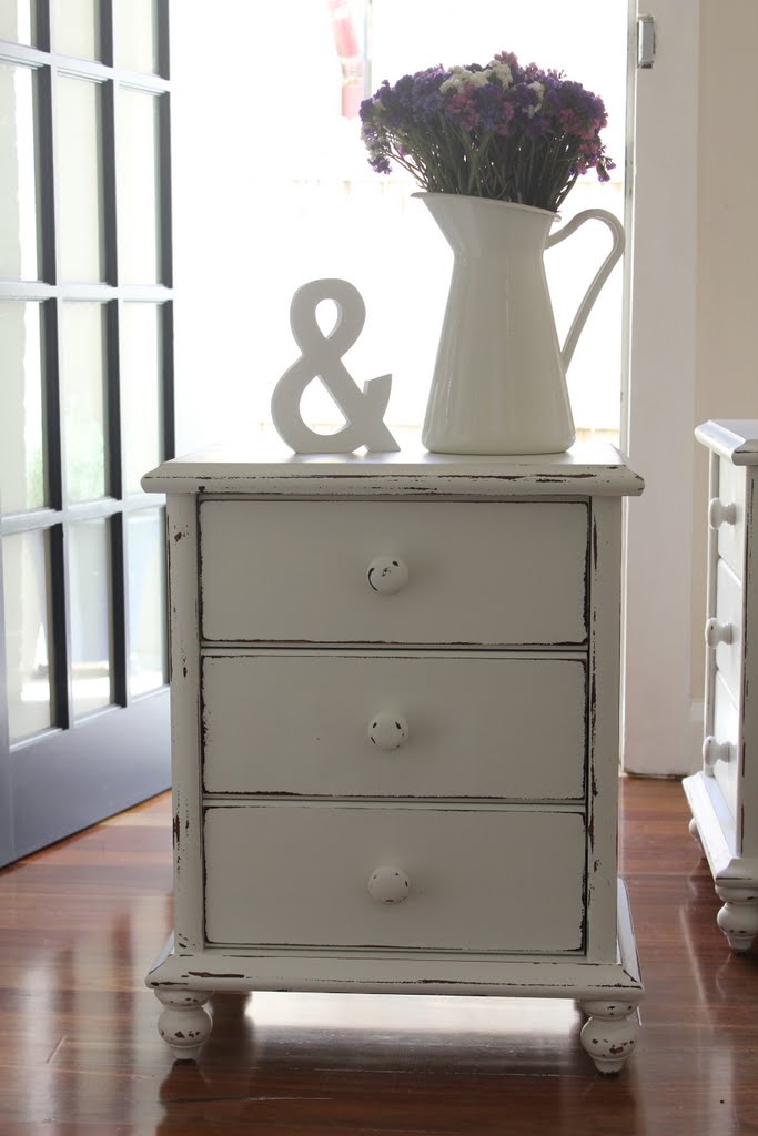 Lilyfield Life Shabby Chic White Bedside Tables