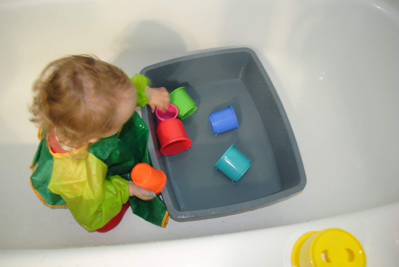 Keeping Toddler Busy A different kind of bath time