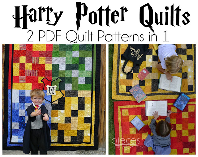 Pieces by Polly Harry Potter Hogwarts Quilt Patterns Now Available