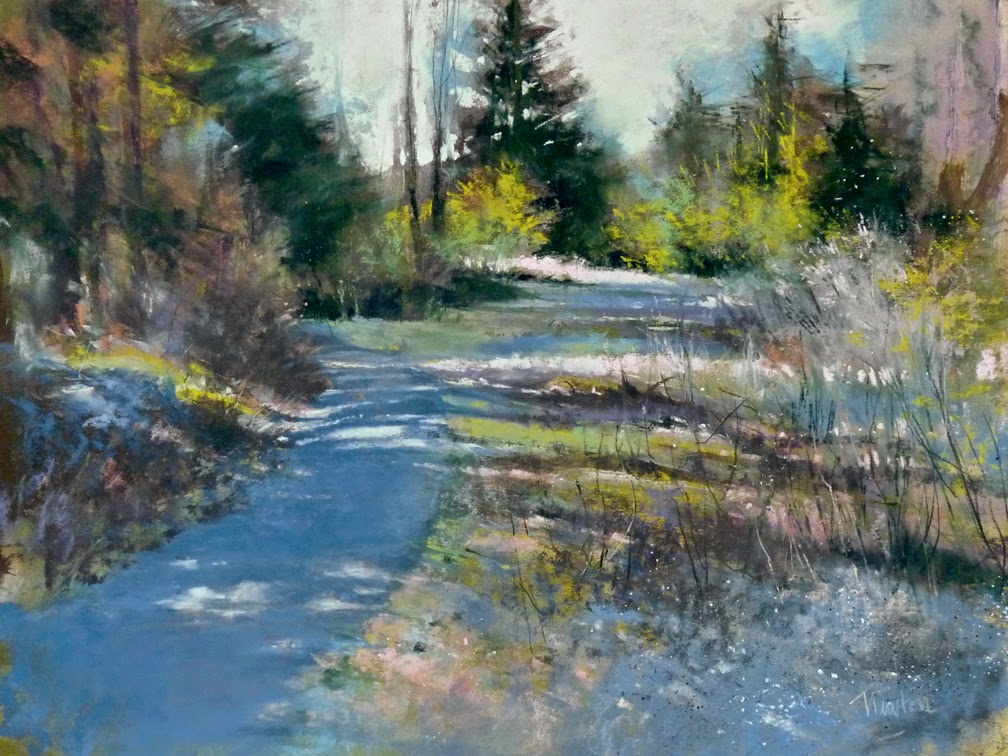 Barbara Newton Art Journal acrylic underpainting for pastel