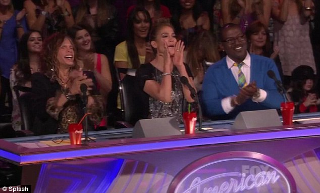 Cheers: All three of the the voice judges performance. Cheers: All three of the