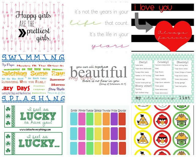 45 Free Printables for just about anything you can think of! #freeprintables