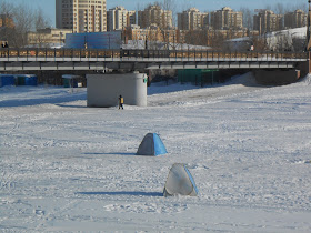 Astana, Ishim River, Ice Fishing