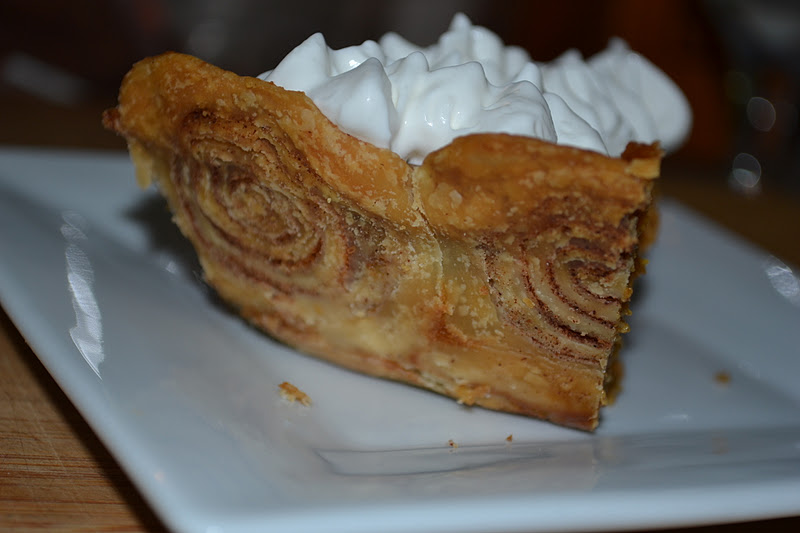 Delectable Delights with Rebecca Pumpkin Pie with Cinnamon Roll Crust
