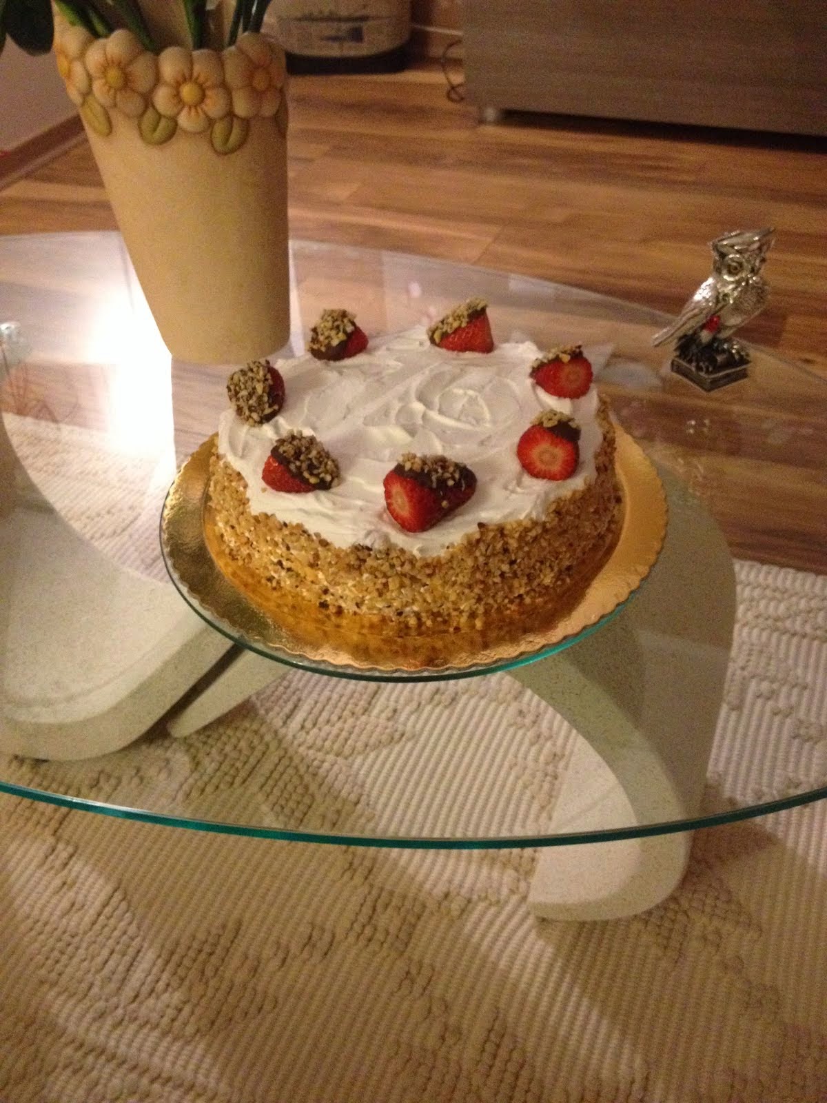 Torta mousse di fragole