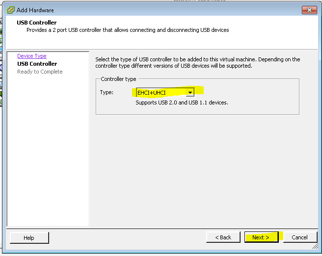 WhiteBoard Coder ESXi 5 Add USB to VM (USB passthrough)
