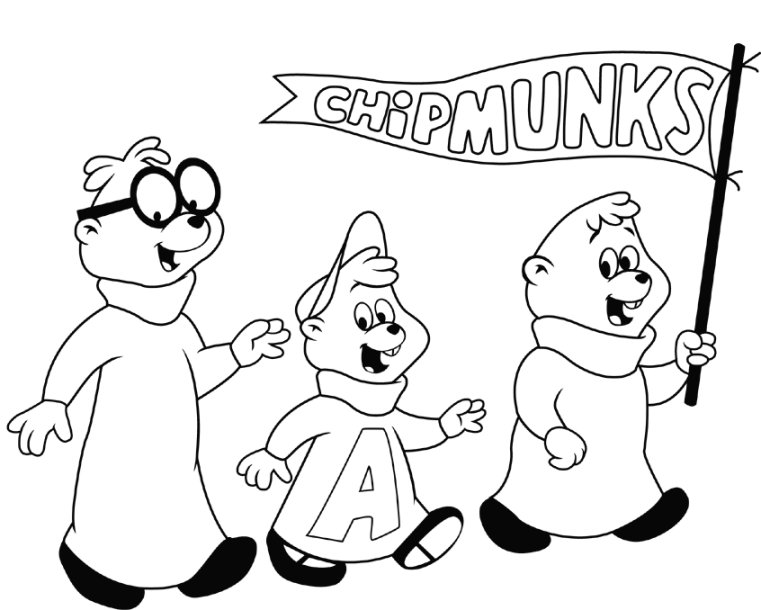 Chipmunks Coloring Pages Chipmunks Coloring Pages