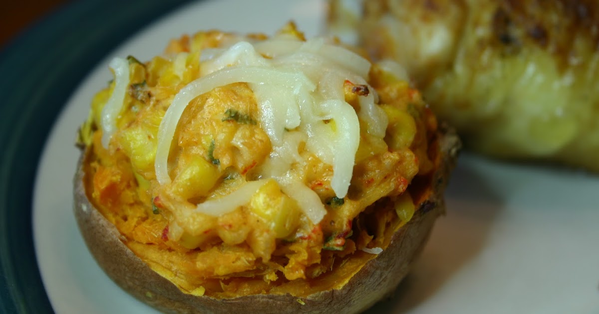 The FeauxCajun Kitchen Crawfish Boil Stuffed Sweet Potatoes