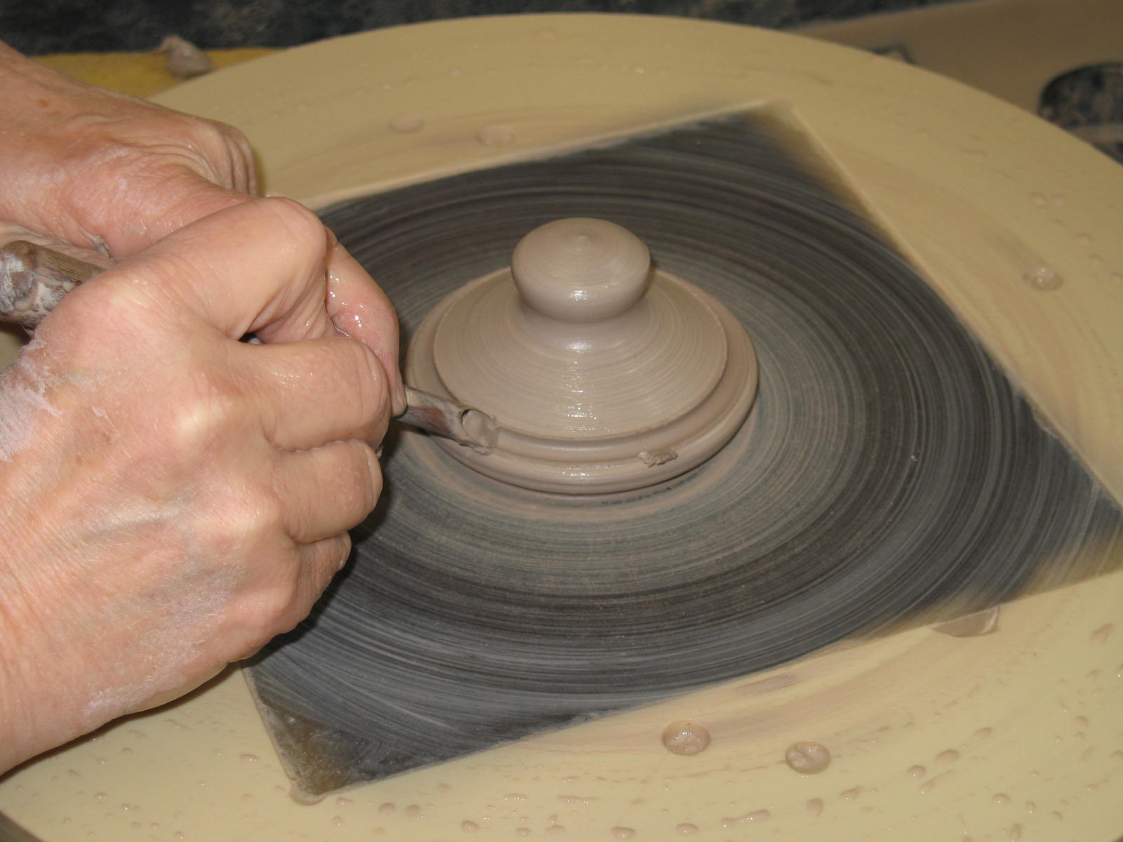 Whynot Pottery Blog Throwing a small lid at Whynot